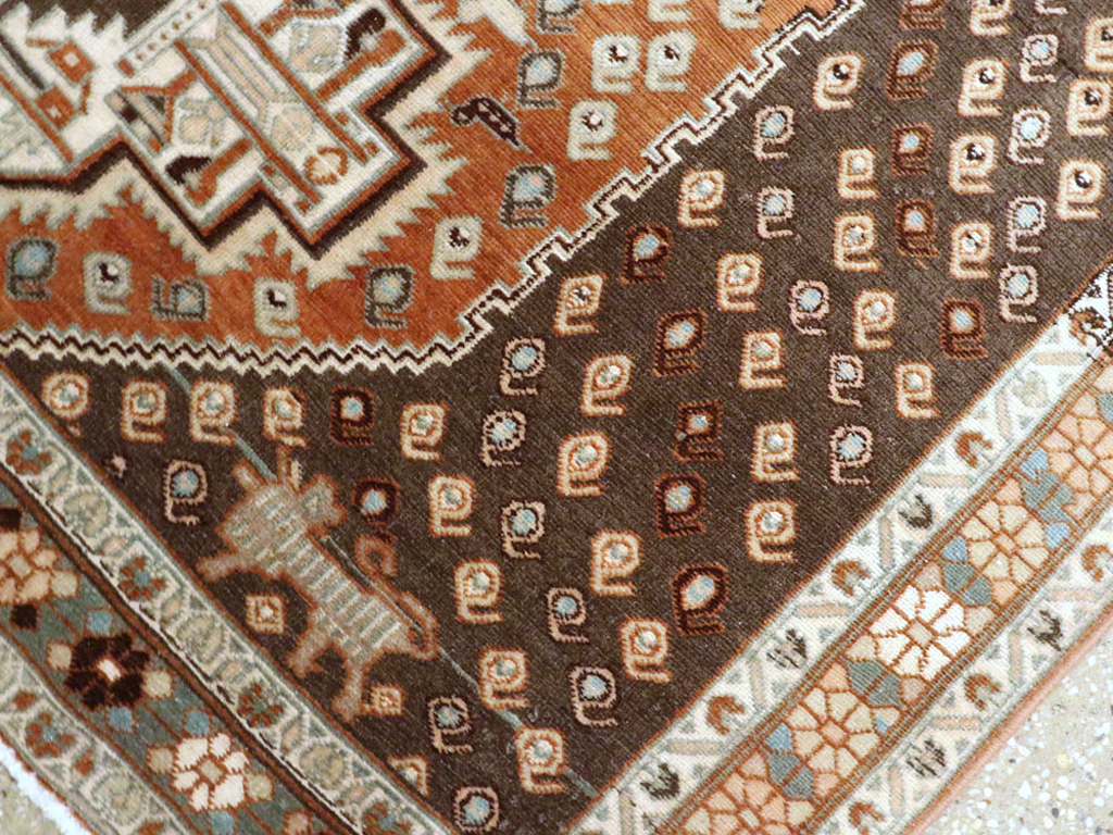 Vintage Persian Afshar Rug, No.22191 - Staging