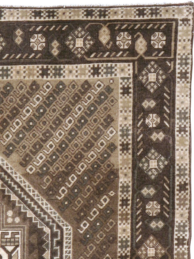 Vintage Persian Afshar Rug, No.22192 - Staging