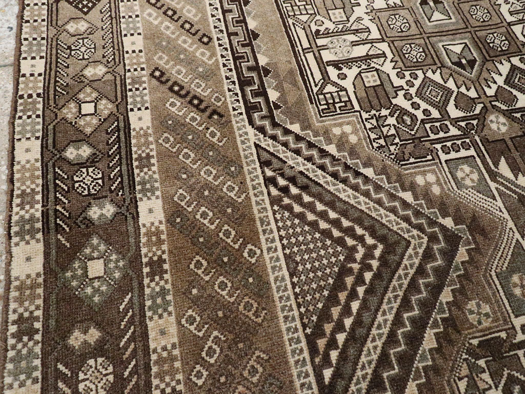 Vintage Persian Afshar Rug, No.22192 - Staging