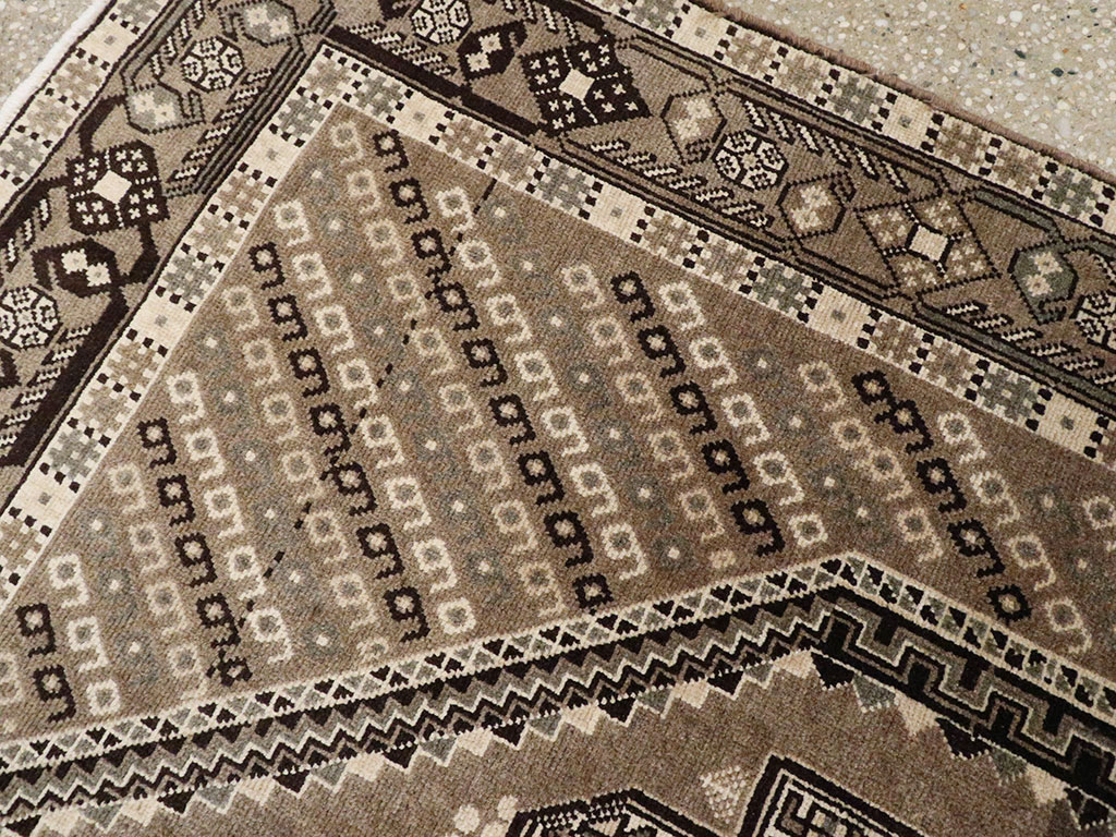 Vintage Persian Afshar Rug, No.22192 - Staging