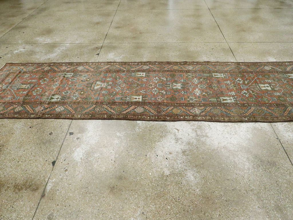 Antique Persian Kurdish Runner, No.22205 - Staging