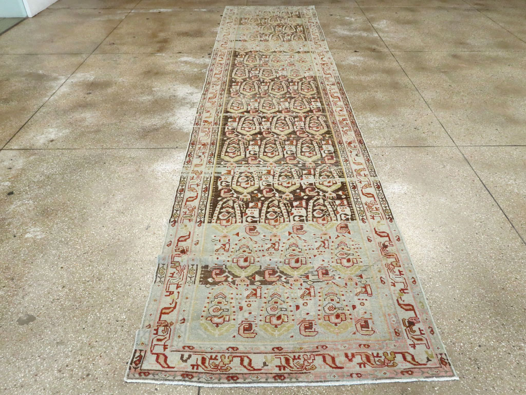 Antique Persian Malayer Runner, No.22210 - Staging