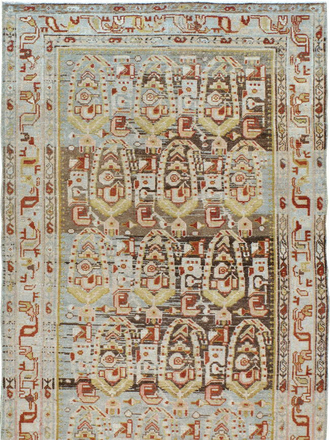 Antique Persian Malayer Runner, No.22210 - Staging