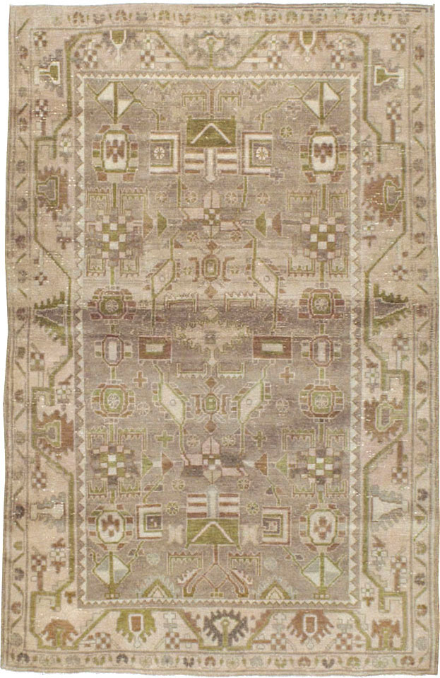 Vintage Persian Malayer Rug, No.22217 - Staging