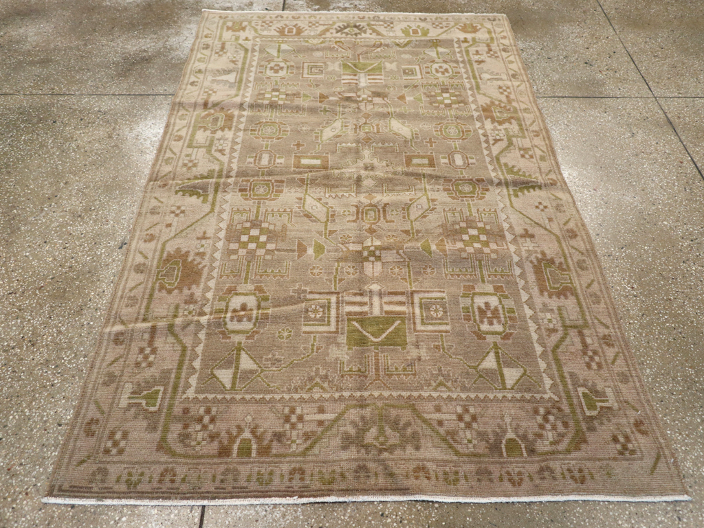 Vintage Persian Malayer Rug, No.22217 - Staging