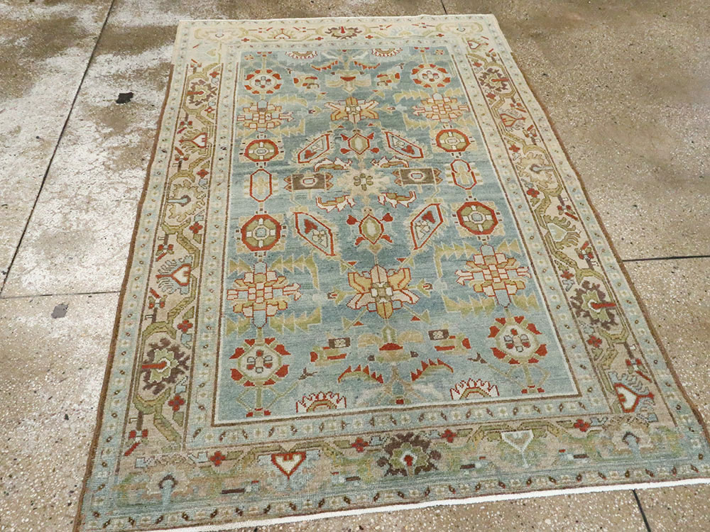 Vintage Persian Malayer Rug, No.22218 - Staging
