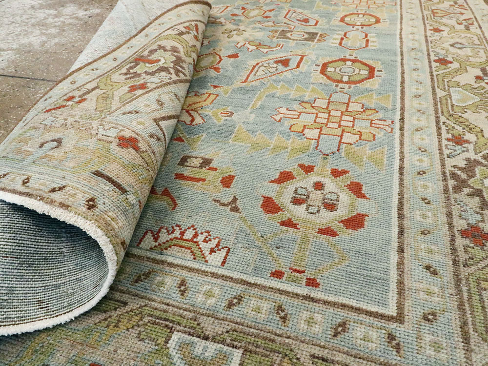 Vintage Persian Malayer Rug, No.22218 - Staging