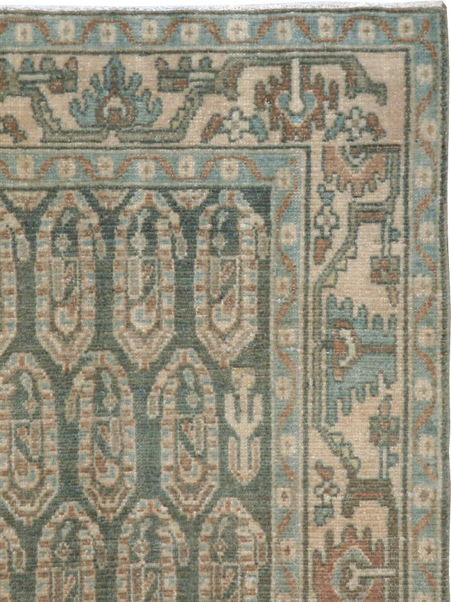 Vintage Persian Malayer Rug, No.22219 - Staging