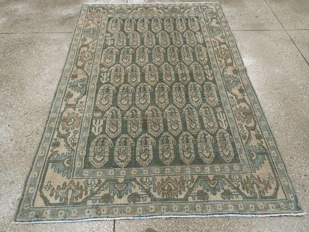 Vintage Persian Malayer Rug, No.22219 - Staging