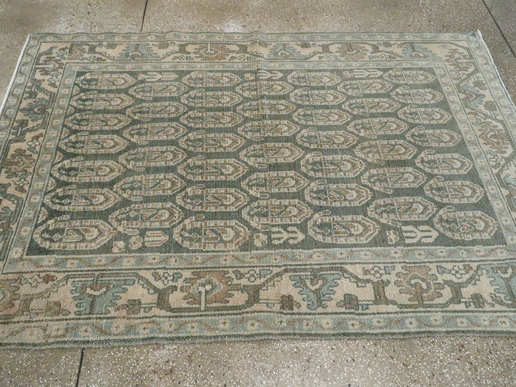Vintage Persian Malayer Rug, No.22219 - Staging
