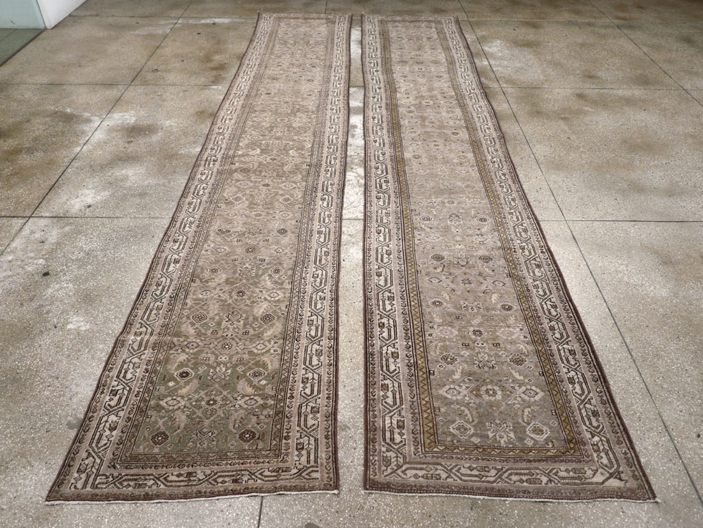 Vintage Persian Malayer Runner (Pair: 1 of 2), No.22226 - Staging