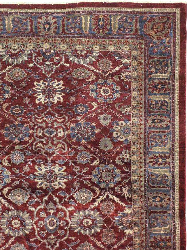 Antique Persian Mahal Carpet, No.22239 - Staging
