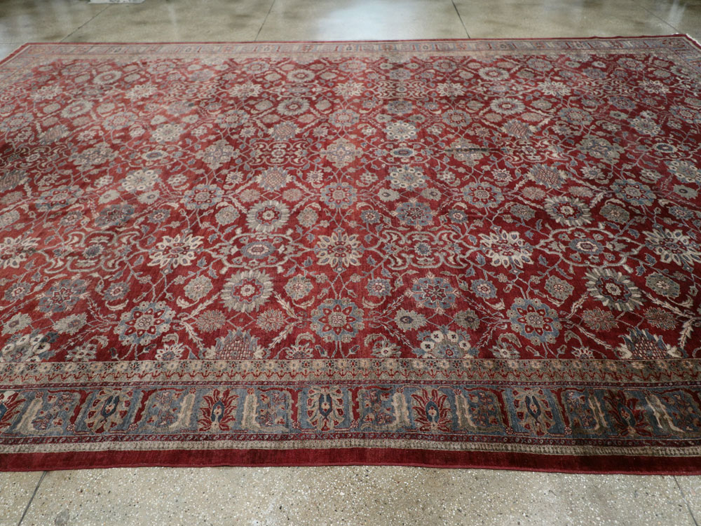 Antique Persian Mahal Carpet, No.22239 - Staging