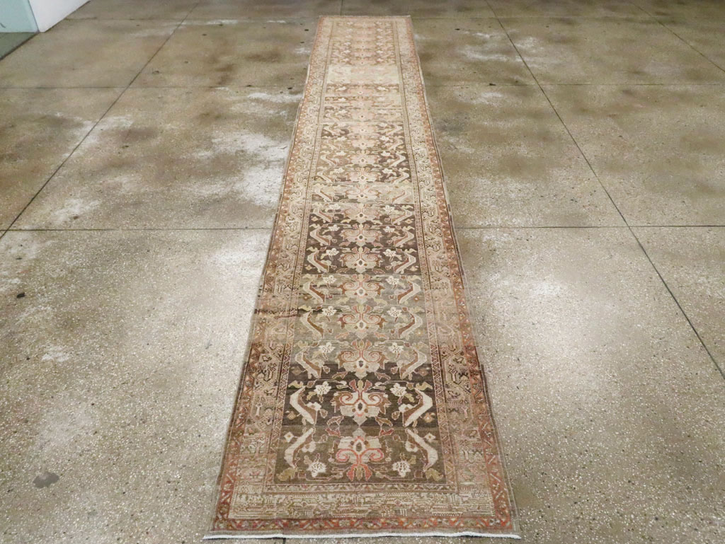 Vintage Persian Malayer Runner, No.22240 - Staging