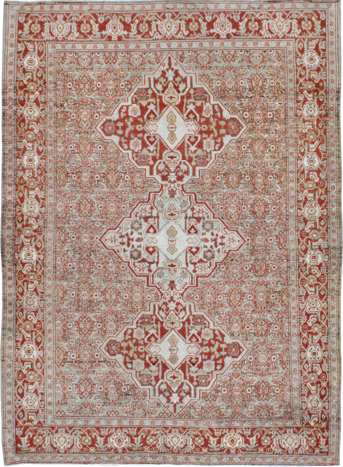Antique Persian Senneh Rug, No.22241 - Staging