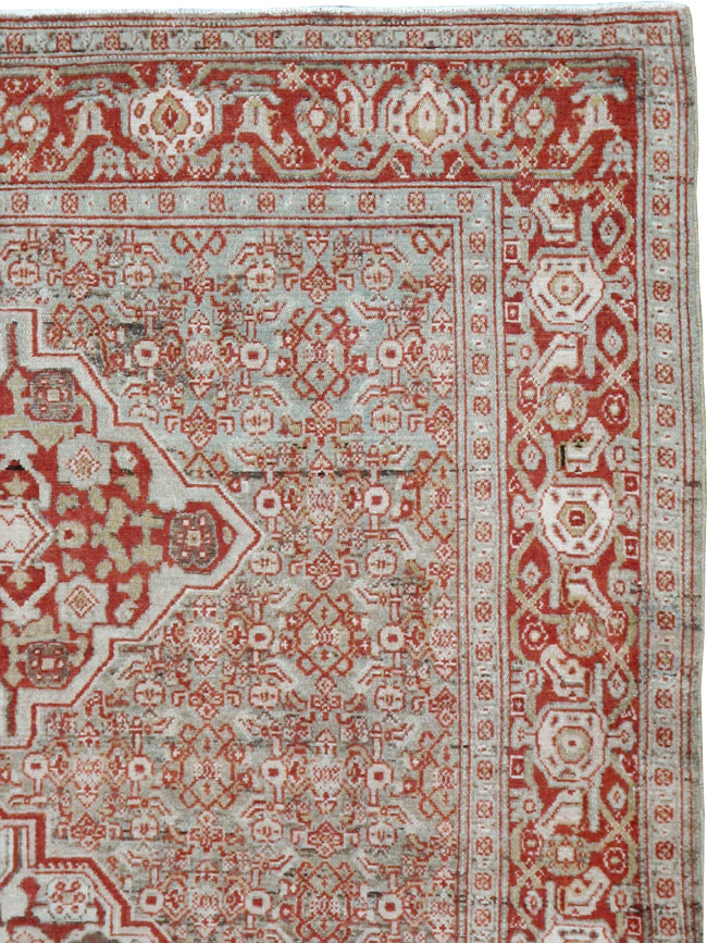 Antique Persian Senneh Rug, No.22241 - Staging
