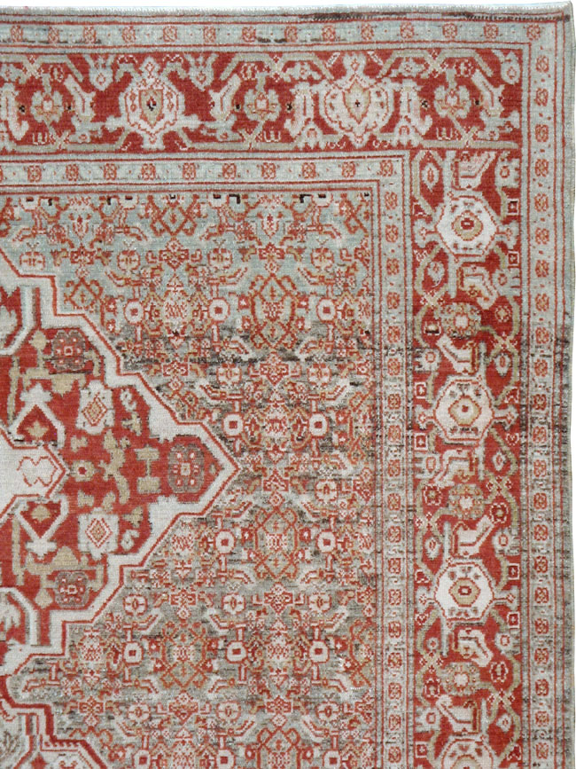 Antique Persian Senneh Rug, No.22241 - Staging
