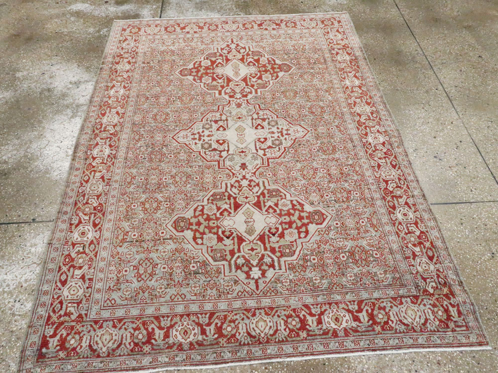 Antique Persian Senneh Rug, No.22241 - Staging