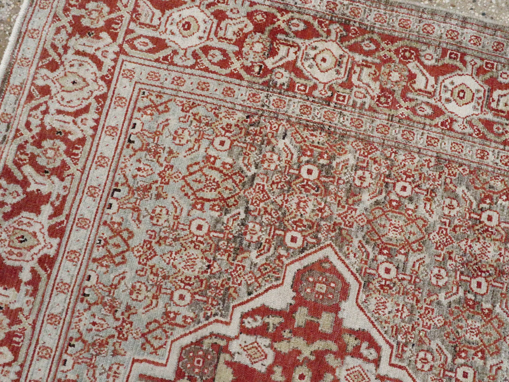 Antique Persian Senneh Rug, No.22241 - Staging