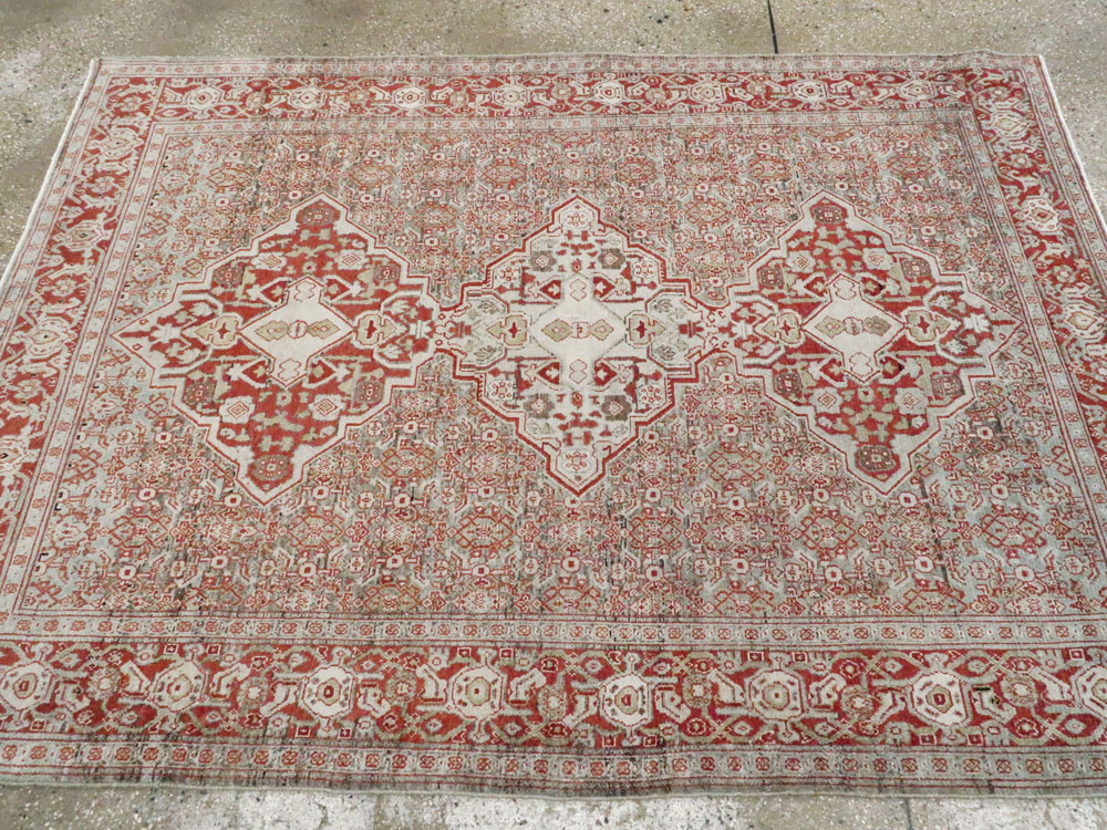 Antique Persian Senneh Rug, No.22241 - Staging