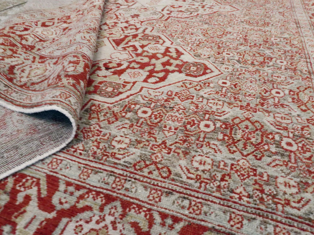 Antique Persian Senneh Rug, No.22241 - Staging