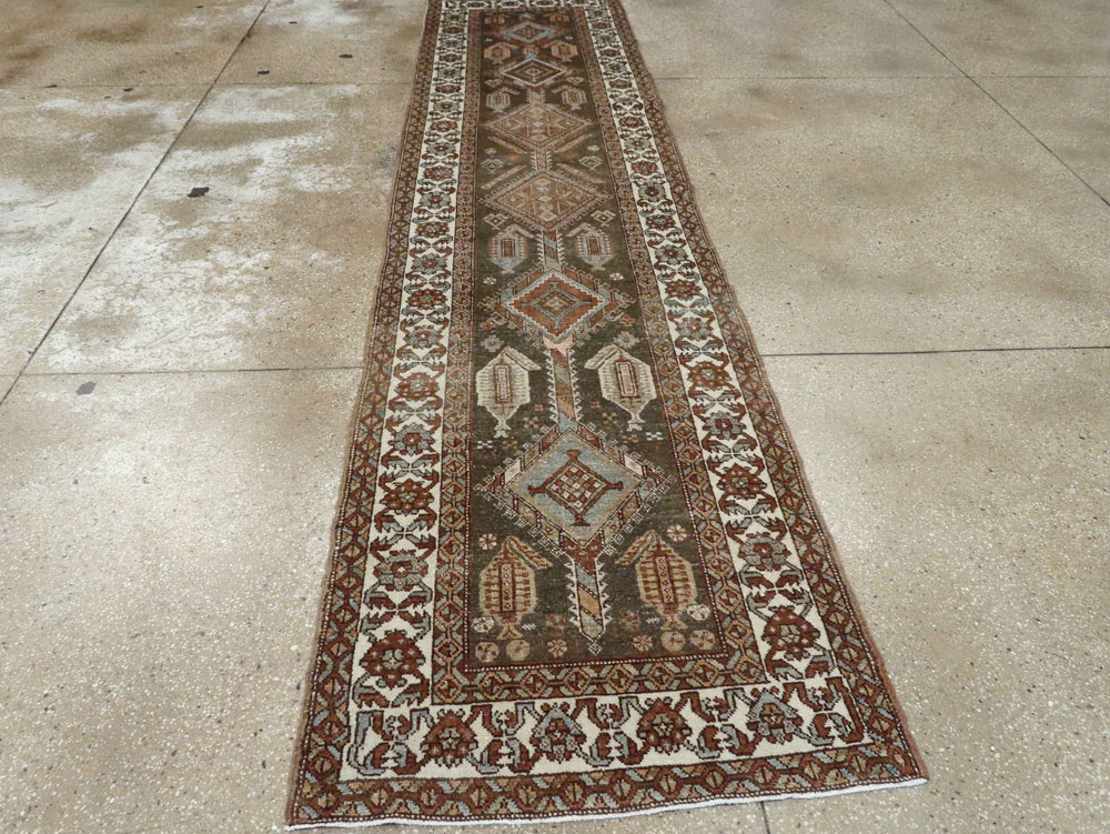 Antique Persian Kurdish Runner, No.22243 - Staging