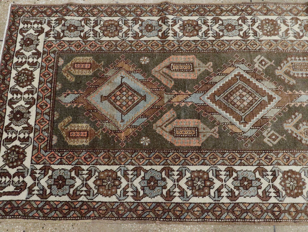 Antique Persian Kurdish Runner, No.22243 - Staging