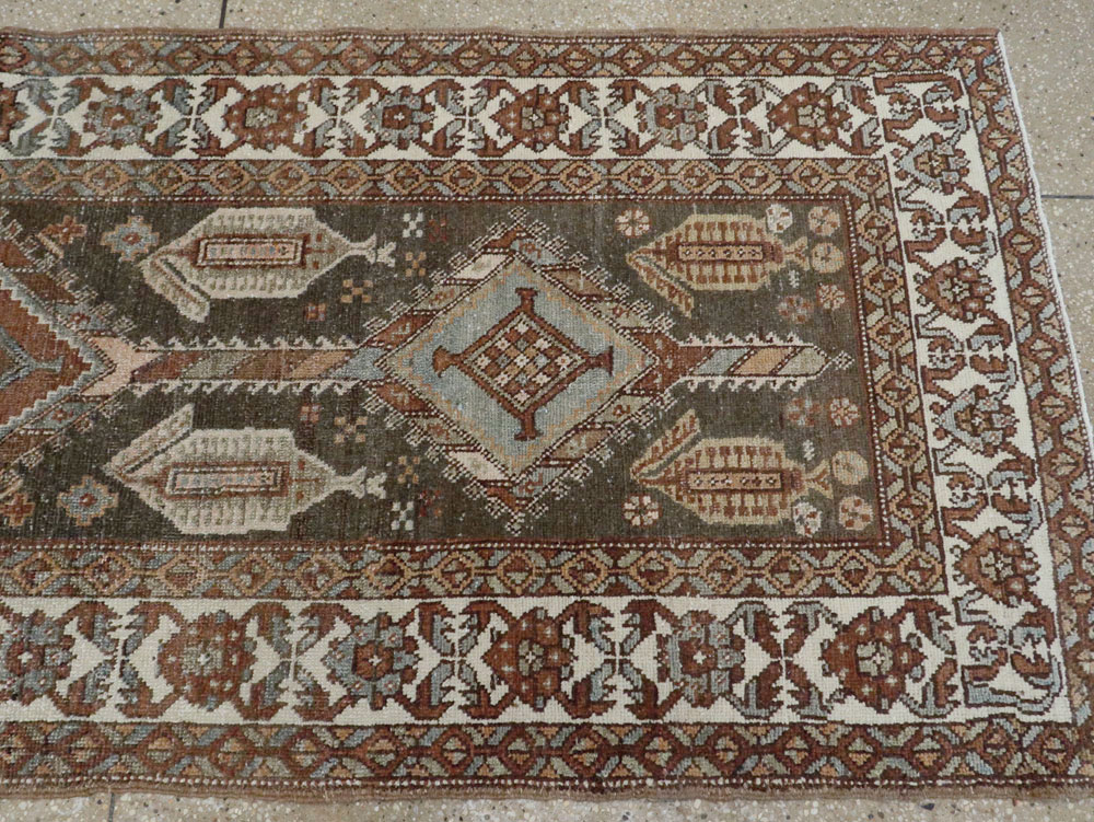 Antique Persian Kurdish Runner, No.22243 - Staging