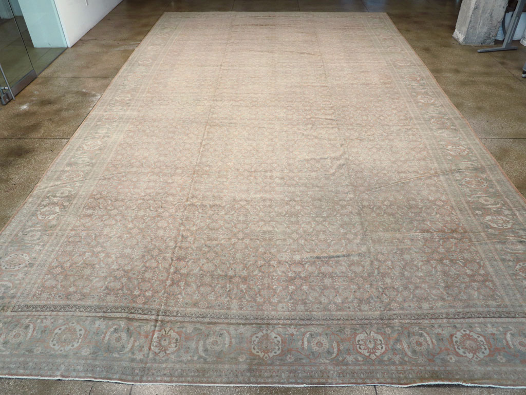 Antique Persian Tabriz Carpet, No.22253 - Staging