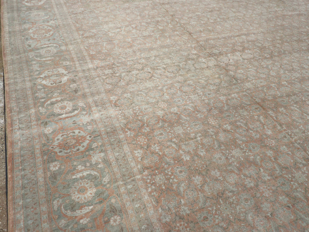 Antique Persian Tabriz Carpet, No.22253 - Staging