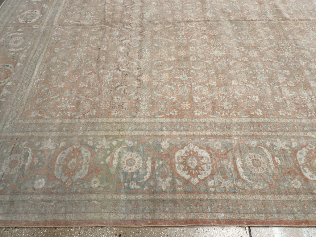 Antique Persian Tabriz Carpet, No.22253 - Staging