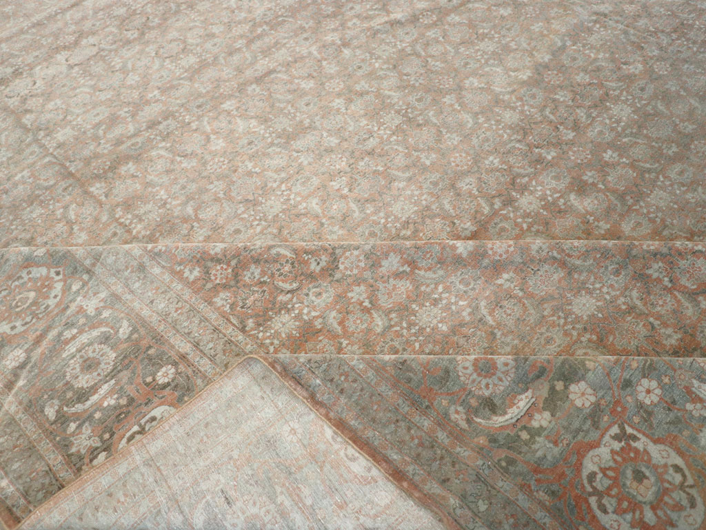 Antique Persian Tabriz Carpet, No.22253 - Staging