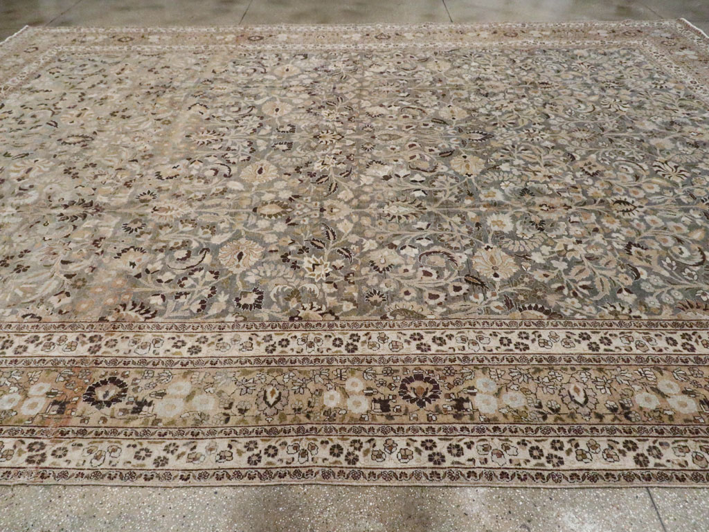 Antique Persian Mashad Large Carpet, No.22261 - Staging