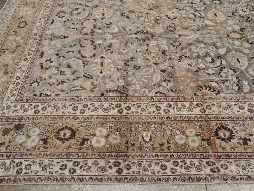 Antique Persian Mashad Large Carpet, No.22261 - Staging