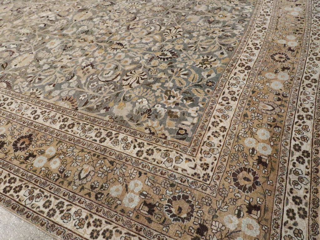Antique Persian Mashad Large Carpet, No.22261 - Staging