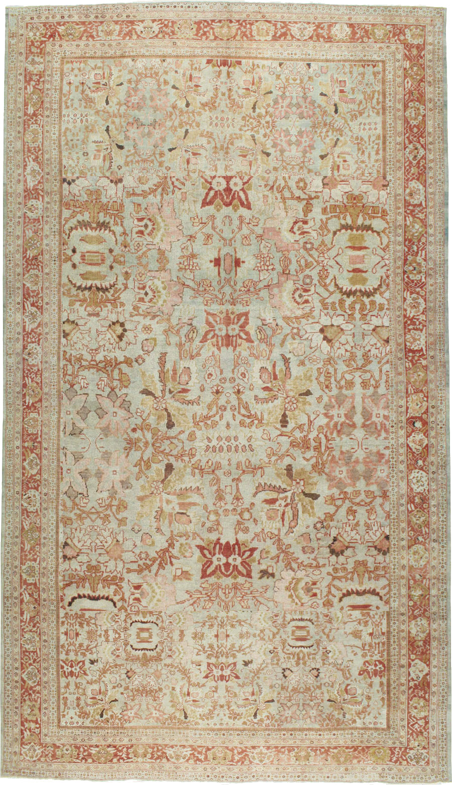 Antique Persian Mahal Carpet, No.22271 - Staging