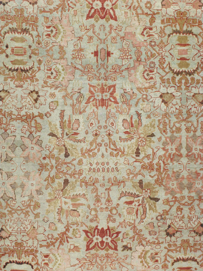 Antique Persian Mahal Carpet, No.22271 - Staging