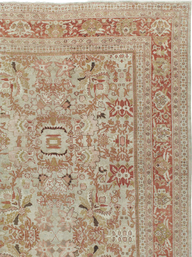 Antique Persian Mahal Carpet, No.22271 - Staging