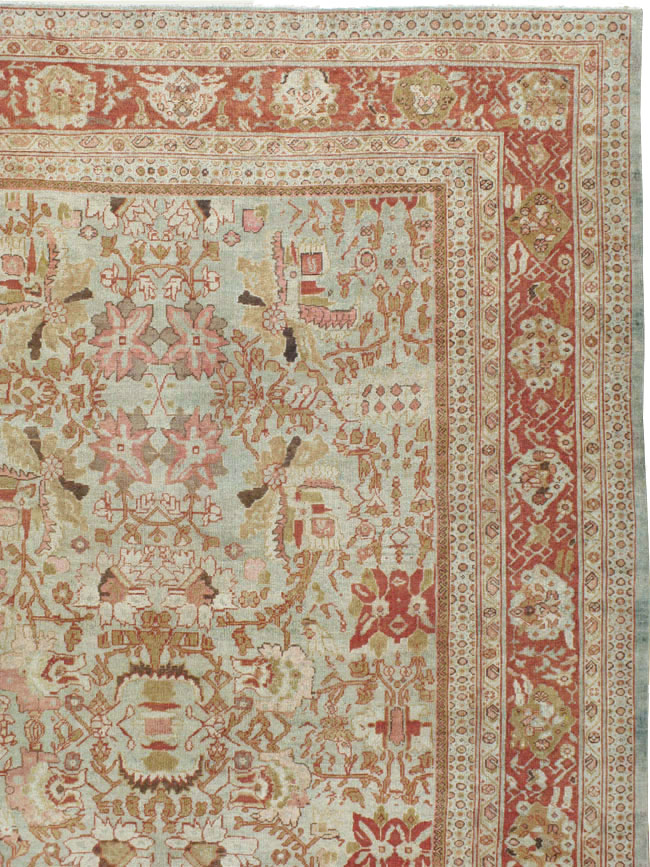 Antique Persian Mahal Carpet, No.22271 - Staging