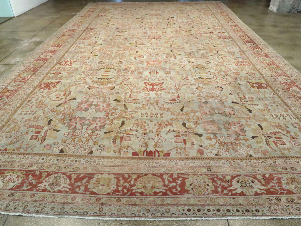 Antique Persian Mahal Carpet, No.22271 - Staging