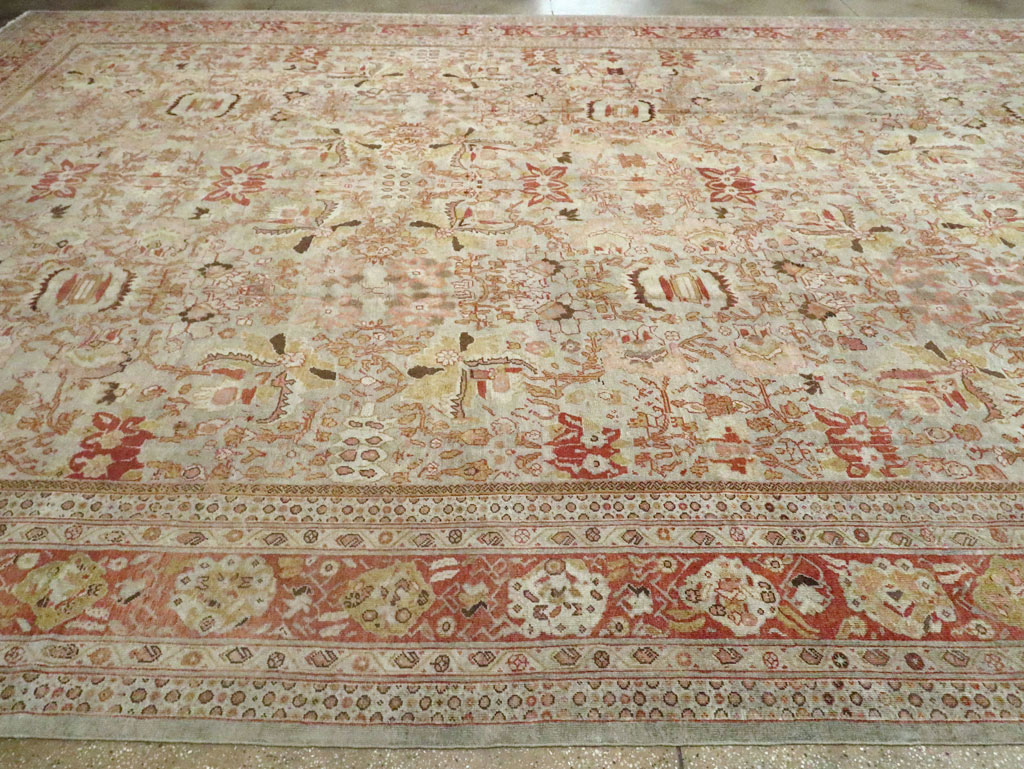 Antique Persian Mahal Carpet, No.22271 - Staging