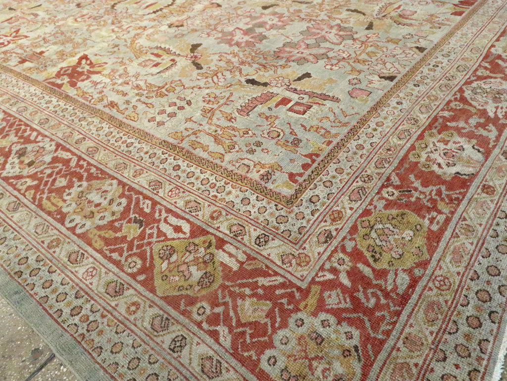 Antique Persian Mahal Carpet, No.22271 - Staging