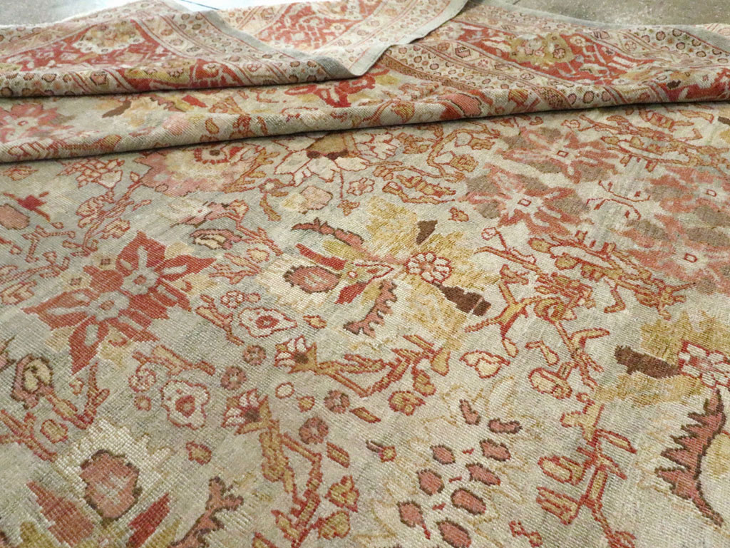 Antique Persian Mahal Carpet, No.22271 - Staging