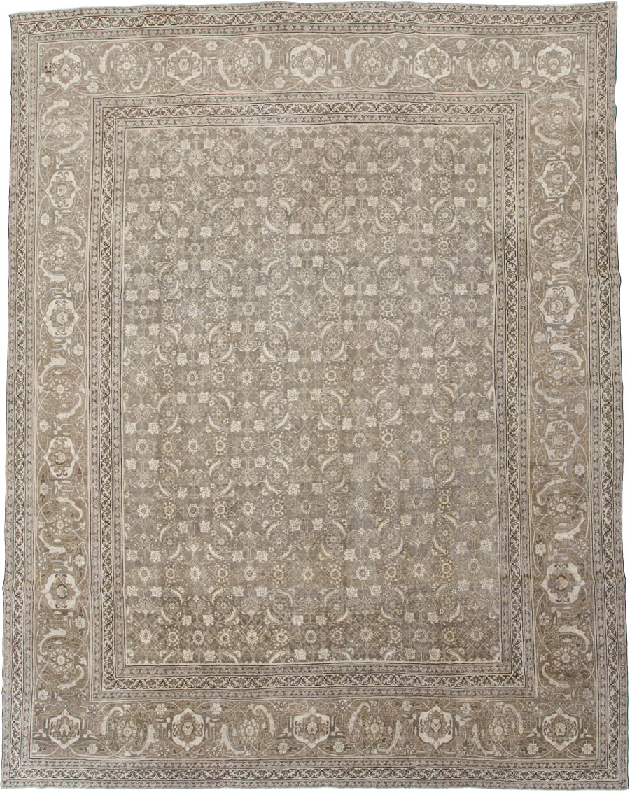 Antique Persian Tabriz Carpet, No.22274 - Staging