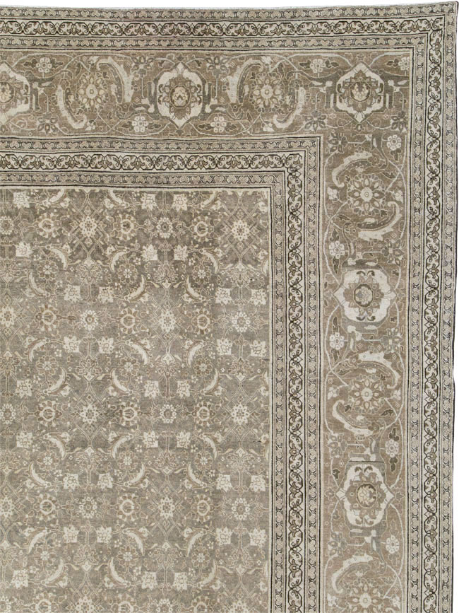 Antique Persian Tabriz Carpet, No.22274 - Staging