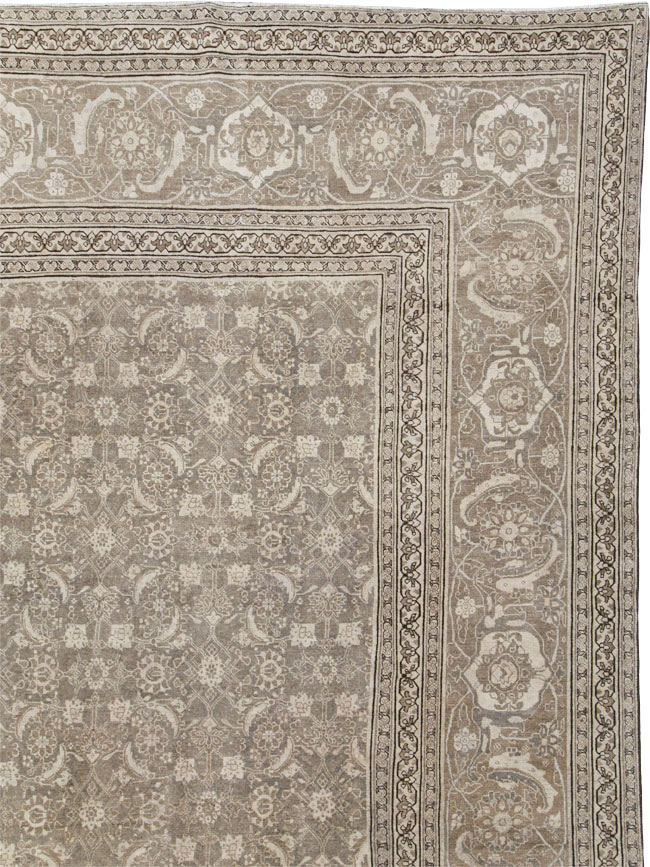 Antique Persian Tabriz Carpet, No.22274 - Staging