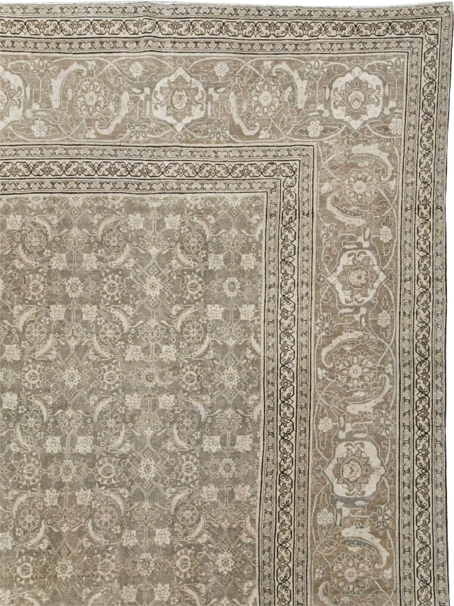 Antique Persian Tabriz Carpet, No.22274 - Staging