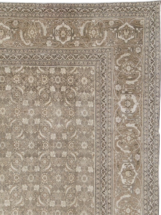 Antique Persian Tabriz Carpet, No.22274 - Staging