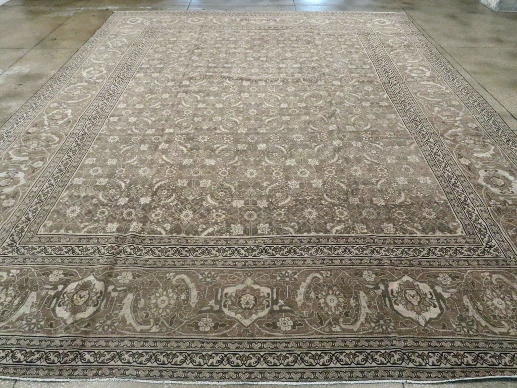 Antique Persian Tabriz Carpet, No.22274 - Staging