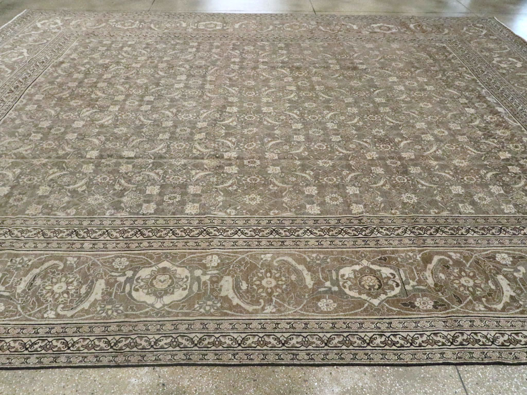 Antique Persian Tabriz Carpet, No.22274 - Staging